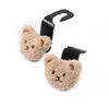 Other Interior Accessories New Cartoon Bear Hook Car Seat Headrest Storage Holder Interior Decoration Cute Hooks Back Hanger Accessori Dhlix