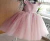 INS Meisjes kant falbala fly mouw feestjurken baby kids Backless Bow V-hals gaas tutu prinsessenjurk Children039s dag doeki6078408