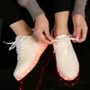 Chaussures décontractées Comemore 2024 Adulte Unisexe Femmes Hommes Enfant Baskets Lumineuses Glowing USB Charge Garçons LED Coloré Lumineux Filles Chaussures