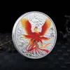 مجموعة صينية لوكيل الذهب العملة القديم الأسطوري المخلوقات التنين Tiger Challenge Coin Badge التذكارية التذكارية للمنزل