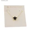 Colares de pingente 2024 Kendras Scotts Neclace Jóias Sequin Star Colar Elegante e Elegante Estilo Simples Personalizado Multicolor L240309