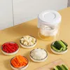 Storage Bottles 1300ml Food Saver Container LeakProof Jalapeno With Strainer Airtight Lid For Pickle Olive And Jalapenos