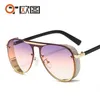 Designer Sunglasses Men Brin Brin metal metalowy styl vintage kwadratowy bezczynnik UV 400 soczewki312l