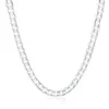 12mm 18-30 tum längd Mens Silver Color Halsband Curb Cuban Link Chain Punk Fashion Jewelry Gift184R