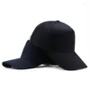 Ball Caps Men's Summer High Top Truck Hat Pure Cotton Baseball Casual Solid Color Peaked Cap All-match Sunscreen Hats