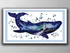 Le monde des baleines outils artisanaux de point de croix faits à la main, ensembles de broderie, impression comptée sur toile DMC 14CT 11CT1909328