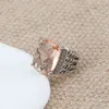 Designer di anelli alti Gioielli di moda di qualità Uomini Designer di anelli per donne Classico vintage con diamanti da donna Morganite arancione Zircone Bi246s