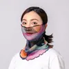 Scarves Neck Protection Silk Mask Anti-UV Face Variable Breathable Veil Outdoor Sports