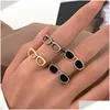Car Key New Mini Sunglasses Ring Creative Opening Adjustable Alloy Finger Rings For Men Women Punk Jewelry Couples Drop Delivery Autom Dhk1B