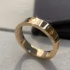 3 6 mm Love Ring V Gold 18k nigdy nie zniknie wąskiego pierścienia bez diamentów luksusowa marka oficjalne reprodukcje Pierścienie Adita Exq2709