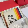 Mini Short Rabbit Wallets card holders designer wallet woman coin purses cute purse holder clutch Zipper Pocket Cowhide Leather 5A278k