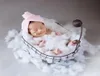 Nyfödda baby Po Props Iron Basket Shower Bathtub Child Pography Auxiliary For Studio Posing Pography Props Y201009250S1236087