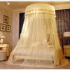 Mosquito Net 5 Sizes Round Bedding Bedroom Insect Prevent Sleeping Curtain Dome Top Princess Bed Canopy Netting For Double323a