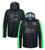 2024 F1 Team Zip Up Giacca con cappuccio Formula 1 Racing Uomo Giacca con zip a tutta lunghezza Driver Fans Sweat Jacket Race Nuova stagione Teamwear Custom