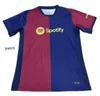 S-3XL 24 25 Pedri Soccer Jersey Barca Gavi Lewandowski FC Ferran Camiseta De Football Shirt Auba Joao Cancelo 2024 2025 Ansu Fati Football Joao Felix Barcelona Kits Men