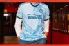 Os fãs tops de camisas de futebol giakoumakis United Soccer Jerseys 2024 Man Player Versão United Home Terceiro Araujo Damm Football Shih240309