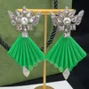 Women's personalized rhinestone charm luxury earrings Brand designer earrings designer jewelry Valentine's day weddin296F