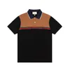 Designer Men Polo Luxury Shirt Short Sleeve Casual Brodery 100% Cotton Cotton High Street Business Fashion Men's Polo Shirt