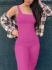 Sleeveless Yoga Jumpsuit Large Size High Waist Hip Lifting Tight Sports Clothes For Women 240307