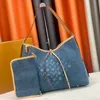 Denim-Umhängetasche, Modedesigner-Einkaufstasche, großes Fassungsvermögen, Luxus-Handtaschen, Designer-Geldbörse, Umhängetasche, Ledertasche, die Einkaufstasche, Reise-Einkaufs-Strandtasche aus Verbundwerkstoff