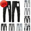 Purple Jeans Denim Pantalons Hommes Designer Jean Femmes Pantalons noirs High1 Qualité Droite Design Rétro Streetwear Casual Pantalon de survêtement Denim Cargo Hip Hop Pant PO