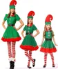 Noël Elf Famille Correspondant Vêtements Mère Fille Robes Père et Fils Enfants Adulte Costume De Noël Nouvel An Halloween Fête Y2005224359