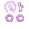 Sponshoofdbandset Versed haarband Gezwollen haar hoepel Make-up Bubble Badstof Co Spa Retro haarbanden Zachte hoofddoeken Hoofddeksels Accessoires