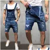 Herren-Jeans, zerrissene Denim-Hosen, Herren-Jeans-Overall, Overalls, Hosenträger, Latzhose, Streetwear, Europa, Amerika, Drop-Lieferung, Appare Dhhkr