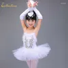 Stage Wear Professional Ballet Tutu Robe pour fille White Swan Lake Costume Filles Enfants Ballerine Enfants Dancewear