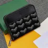 AAA-Designer-PM-Geldbörse für Damen und Herren, Handtasche, Clutch-Taschen, Reißverschluss, Schlüsselkarten-Geldbörse, Segeltuch-Leder, luxuriöse Geldbörse, Innentasche