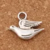 Fat Peace Dove Flying Charm Perles 100pcs / lot Antique Argent Pendentifs Bijoux De Mode DIY Fit Bracelets Collier Boucles D'oreilles L184252J