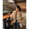 Haining 2023 Autumn/Winter New Small Doft Wind Fox Hair Flip Collar Women's Temperament Celebrity Fur Coat Women 199926