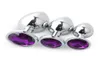 3 PCS SET S M L maat Volwassen product Anale masturbator seksspeeltjes Jeweled Ana2328271