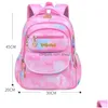 Mochilas Mochilas Mochila Para Escola primária menina impermeável Oxford Plan Pink Saco enfant Bags Kids Girls Cute Bush Drop Drop Delt Dhtr1