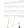 Jewelry Pouches Wall Hanging Storage Holder Adhesive Paste Hooks Acrylic Display Organizer Earring Ring Necklace Hanger Stand