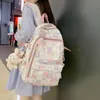 Mochila DCIMOR con estampado de dibujos animados, impermeable, de nailon, para mujer, con múltiples bolsillos, bolsa de viaje para niñas, mochila escolar de gran capacidad 240304