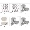 Storage Bottles 10 Pieces Wide Mouth Canning Lids For Mason Fit & Airtight Easy To Use Jar Container Cover Bands Split-Type