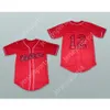 Hicktown 12 Red Baseball Jersey Ed S-6xl