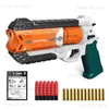 Pistolet Jouets Revolver Pistolet Jouet Pistolet Firefox Space Blaster Manuel Balle Molle Lanceur D'arme De Poing Pour Adultes Enfants Garçons Cadeaux D'anniversaire Film Prop T240309