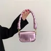 Mode Laser Lippenstift Taschen für Frauen Hochwertige PU Umhängetasche Luxus Geldbörsen und Handtasche Designer Umhängetasche Niedliche Satchel 240307