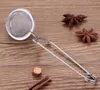 TEA INFUSER 304 Rostfritt stål sfär Mesh Silit Kaffe ört Filter Diffuser Handle Ball4927462