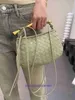 Sardina de Bottgs's Vents Bolso de moda de diseñador clásico Nuevo bolso de diseño para multitud pequeño bolso tejido bolso de mano mensajero plateado con logotipo real