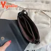 Yogodlns kadınlar siyah deri haberci çantalar moda vintage messenger serin kafatası perçinleri omuz çantaları sac bir ana bolsa 240304