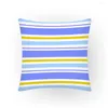 Travesseiro colorido impressão capa simples artística decoração de casa listras decorativa fronha sofá nórdico 45x45 cama confortável e2175g