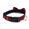 Collari per cani Guinzagli Stampa scozzese Camouflage Animali domestici Collari per cani Carino Bowknot a strisce Cucciolo Gatti Collo Papillon Collare decorativo Bldog Dhr6C