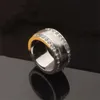خاتم الماس الشهير مصمم مجوهرات حلقة حساسة للجنسين مصمم فضي مصمم رنين هدايا عطلة جديدة باردة