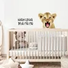 Adesivi murali Safari africano Leone Bambino Decalcomanie Nursery Art Wallpaper Poster rimovibili per ragazzi Camera da letto Decorazione domestica Regalo