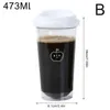 Water Bottles Cute Bottle For Coffee Juice Milk Tea Kawaii Plastic Cold Cups With Lid Straw Portable Reusable Drinking Bpa F G9c8