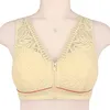 Sutiãs sexy renda push up sutiã feminino zíper aberto frente ajustável sutiã sem fio macio bralette roupa interior confortável lingerie topo