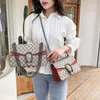 Designer bag shoulder bag sheepskin style Flap Luxury Handbags Tote Clutch Women's Fashion Checked Thread Purse Double Letters Solid Hasp Waist Cross Body